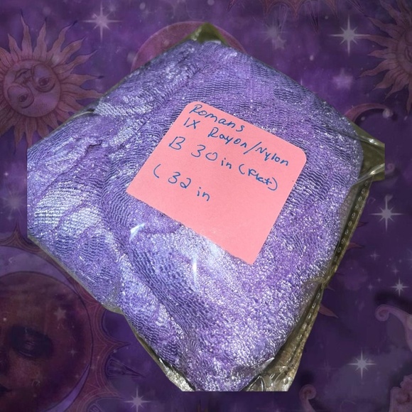 80s lavender lace button up blouse - Picture 5 of 5